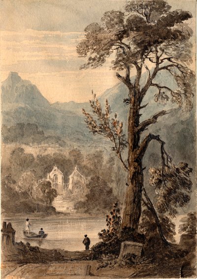 Burial Place of the Breadalbanes, from the Churchyard, Killin by Mary Elizabeth Monck